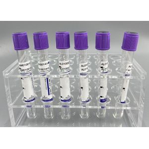 EDTA Anticoagulant Blood Vacuum Container For Glycosylated Hemoglobin HBAIC