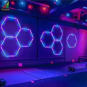Custom Club Bar Hexagonal Lighting Led Garage Light Workshop Working Rgb 5 Cell