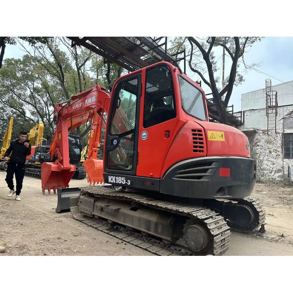 2021 Original Japan 8 Ton Mini Excavator Kubota KX185 with 0.35m3 Bucket Capacity