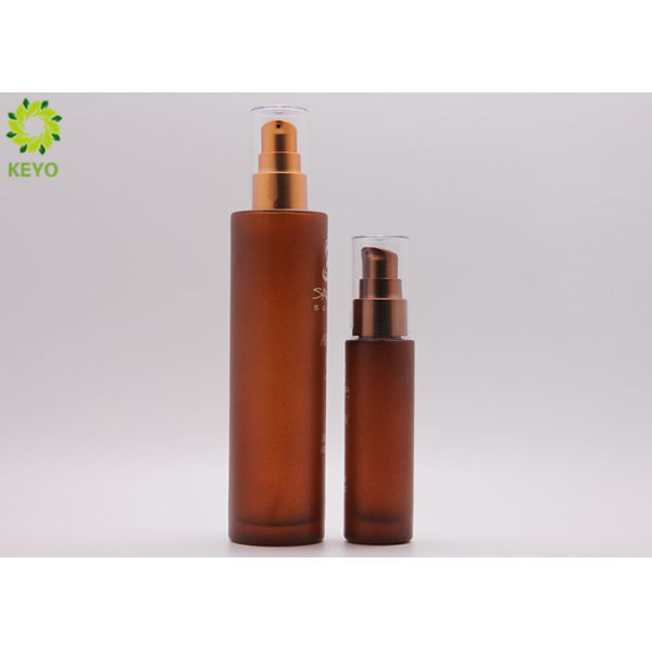 Buy Custom Design 30ml 120ml Empty Cosmetic Bottles Glass Pump Bottle For CBD Face Oil at wholesale prices