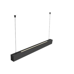 Black 3600LM Linear Pendant Light Fixture 3000K 4000K 6000K