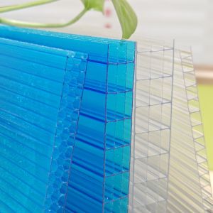 2.1m*5.8m thickness 10mm Blue Polycarbonate Honeycomb Sheet Versatile High