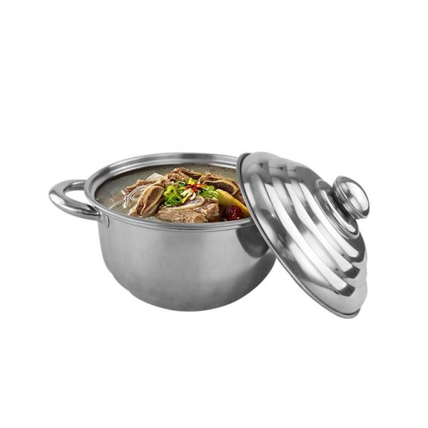 Buy Restaurant SS410 Kitchen Soup Pots 16cm 18cm 20cm 22cm at wholesale prices