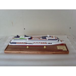 Professional Wooden Model Boats Celebrity Infinity Cruise Ship Shaped , Solid