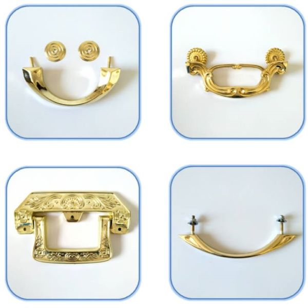 HP030 European style gold Plastic Coffin Handles For Coffin Decoration
