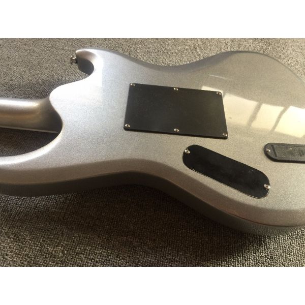 Top quality factory custom Silver Powder Mirror Panel High Quality Guitar/Anmiyue China Electric Guitar