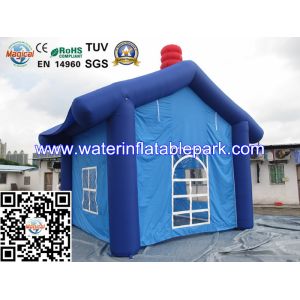Fashion House Inflatable Trade Show Tent Exhibition Dark Blue
