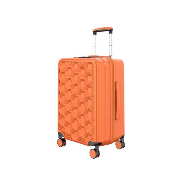Fashionable Hexagon Pattern PP Suitcase