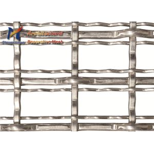Opera Interior Crimped Architectural Woven Wire Mesh 25mm SS304