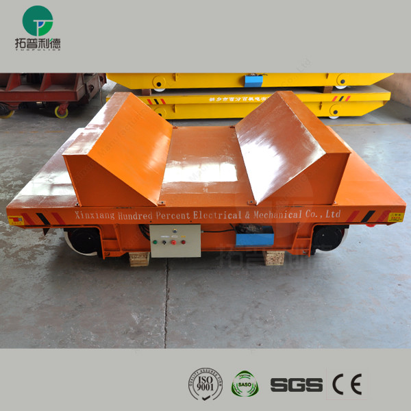 50-100 TON V-deck Wire Coil Motorized Transfer Open Die Handling Truck
