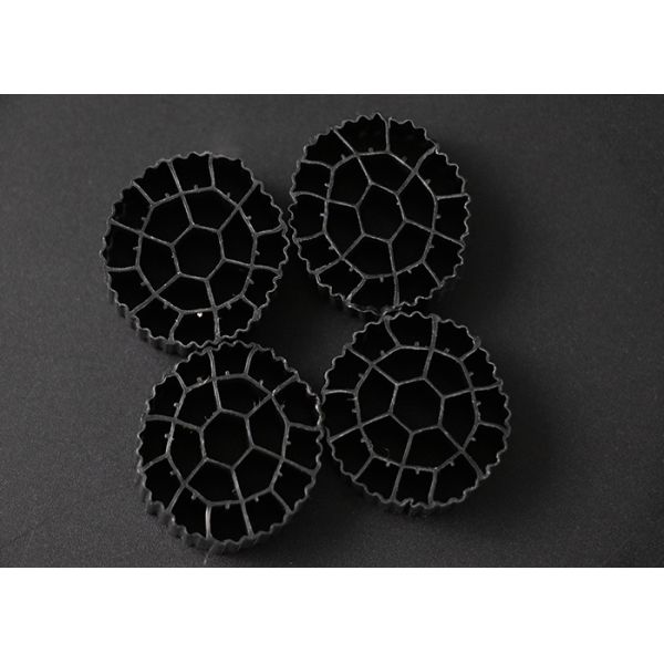 25mm X 10mm Size Plastic Filter Media Virgin HDPE Material MBBR Bio Balls