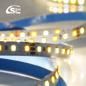 Customized CCT 12V24V 8mm 120leds 3000K-6500K Warm White-White SMD2835 Led Strip