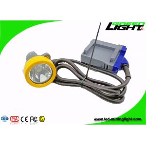 IP68 216lum 15000lux LED Miner Cap Lamp 1.67W With Cradle Chager