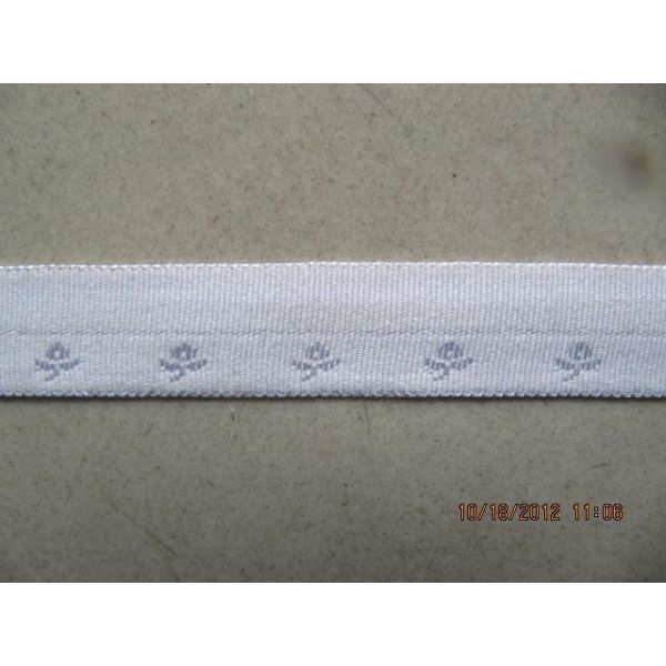 Buy Qaulity Jacquard Elastic Folder Tape,Wholesale Flat Fold Over Elastic Webbing at wholesale prices