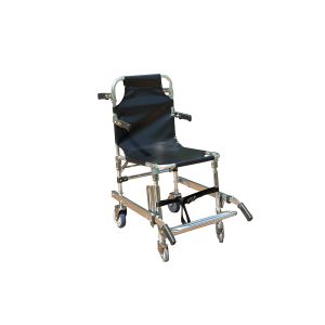 Foldable Thickened Aluminium Alloy Stair Stretcher With PVC Fabric 4 Wheels And