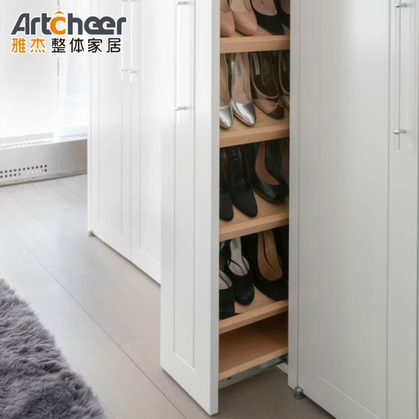 Adjustable Height Customized Size Eco-Friendly Material Shoes Cabinet and Display Rack for Hotel and Villa