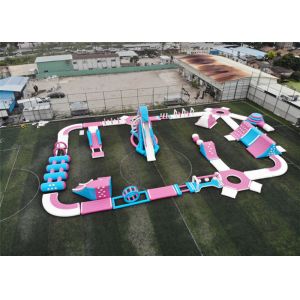 Professioanl Inflatable Floating Water Park , Water Amusement Park Obsatcle
