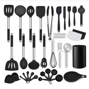 FDA Kitchen Set Silicone Utensils , Multifunction Cooking Utensils Set Silicone