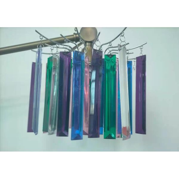 250*180MM Acrylic Beaded Pendant Shade DIY Chrome Plated For Frame