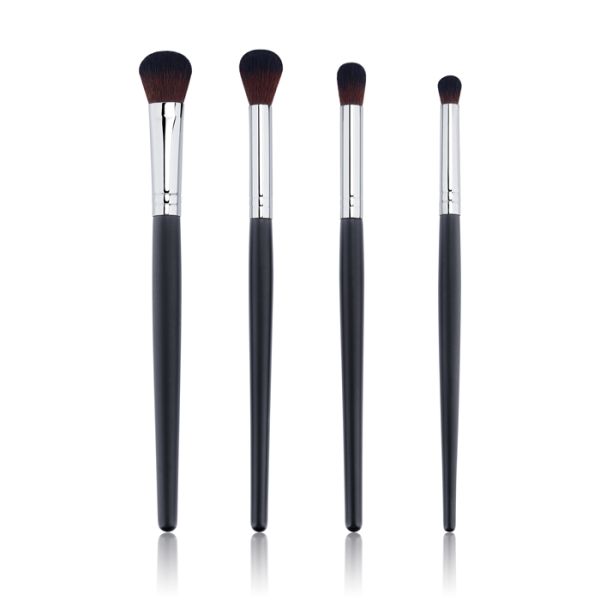 Matte Black Handle Concealer Brush Set 150mm-170mm Eye Blending Brush Set