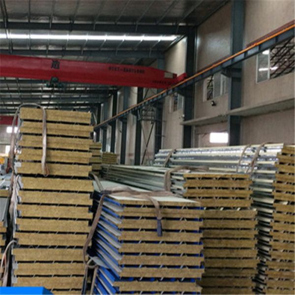 Buy 960mm fireproof rock wool sandwich panel construction materials in maldives at wholesale prices