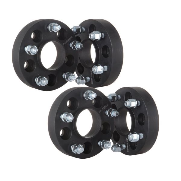 20mm 5x114.3 5x4.5" Hubcentric Black Wheel Spacers central bore 66.1 Fits Nissan Infiniti 12x1.25