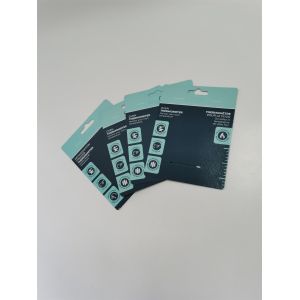 Hard Clamshell Paper Blister Packaging Card Hot Stamping With Folding Edge