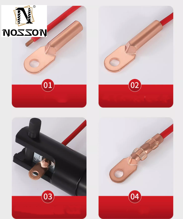 Collecting Wires Connecting Cable Standard Size Round Crimp Lugs Copper Terminals with ISO9001 Certification Guaranteed