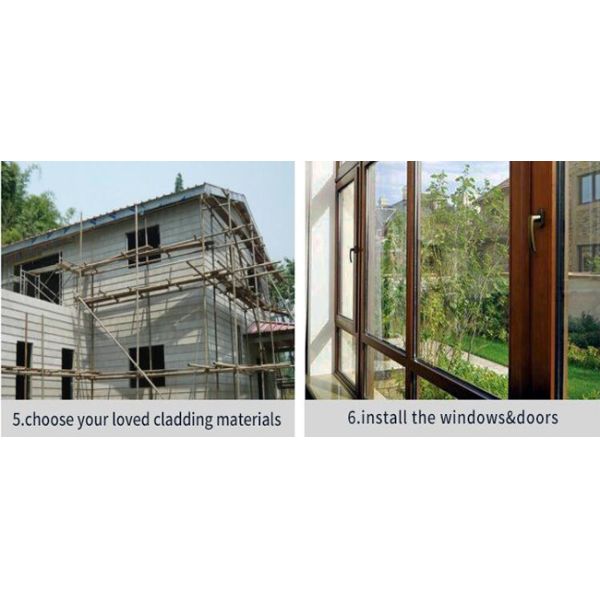 Construction Of Good Appearance Design Light Gauge Steel Frame Prefab House Villa Light Steel Framing Structure