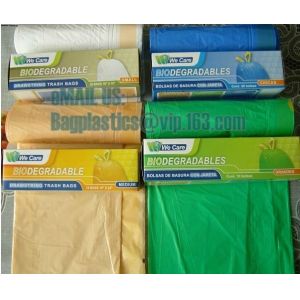 compostable custom printed t-shirt plastic bag with own logo, cornstarch made