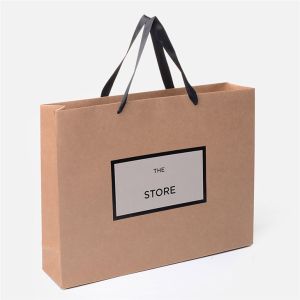 Quality China Wholesale Custom Luxury Designed Paper Kraft Bags With Logo for sale