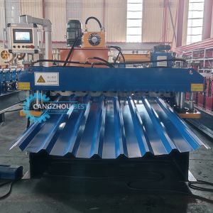 Hydraulic Automatic Cut-Off Roofing Sheet Roll Forming Machine
