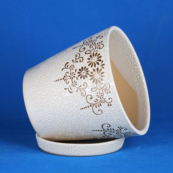 Customizable Ceramic Pots For Gardening In Different Colors