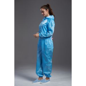 Autoclaved Dust Proof Overalls Reusable Gown Humanized Design For SMT Workshop