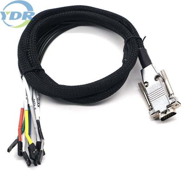 Coaxial Electronic Wire Harness DB15Pin Connector to Dupont 2.54