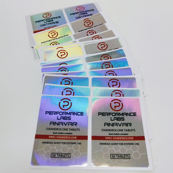 Die Cut Anti Counterfeit Holographic vial Vial Labels