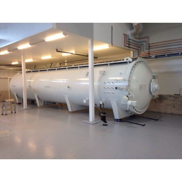Industrial Vulcanizing Autoclave With Hydraulic Cylinder And Safety Interlock