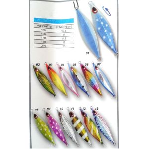 OEM 100g~210g lead metal jig fishing lure