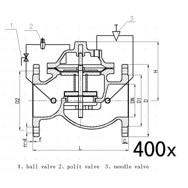Auto Stainless Steel Pressure Reducing Valves 3/4" - 32" Double Flanged