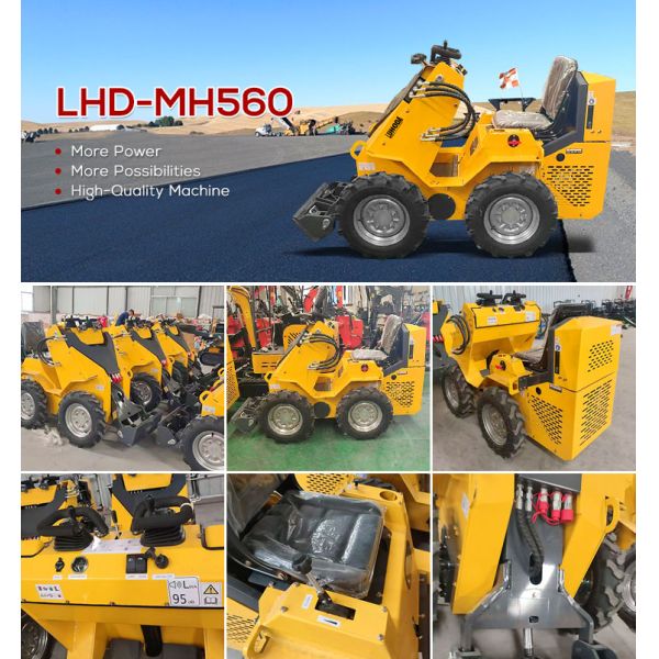 USA EPA Engine diesel Mini Crawler Wheel Skid Steer Loader with Factory Price