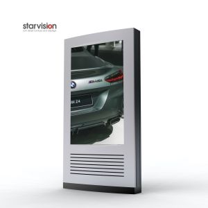 Weather Proof IP65 Outdoor Digital Totem Advertising Kiosk Display