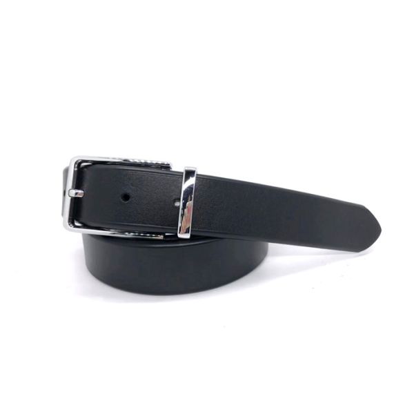 Buy Black Brown Pin Buckle 3.5cm Men Leather Dress Belt at wholesale prices