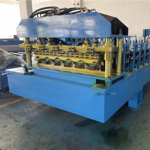 Gear Box Tile Roll Forming Machine With 6 - 8m / Min High Speed 0.6mm 7.5KW