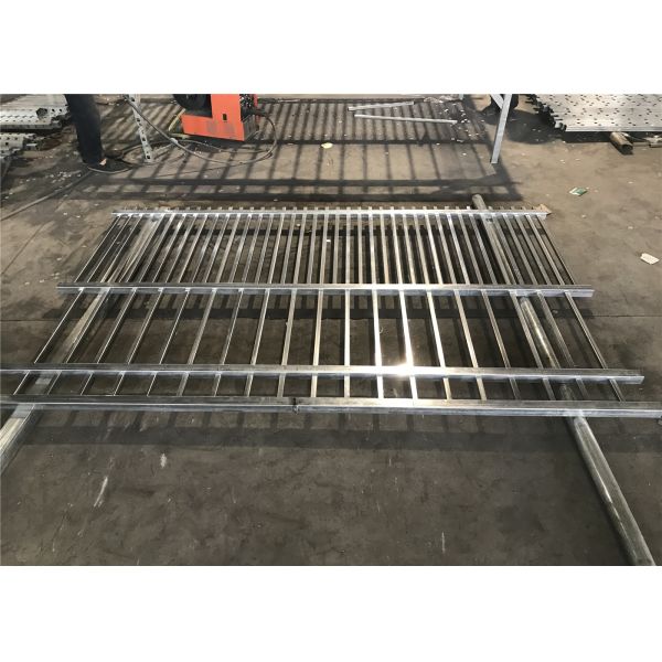 Diplomat Fencing Panels 2.1mtrs x 2.4mtrs Rail 45mm x 45mm Wall Thick 1.5mm Spacing 140mm