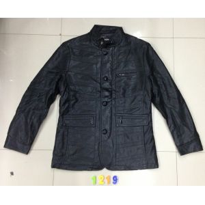 Quality 1219 Men's pu fashion jacket coat stock for sale