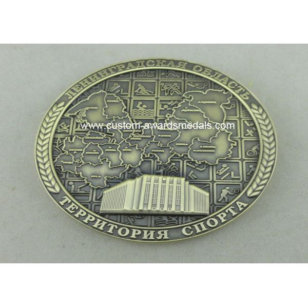 3D Government Die Cast Medals Awards Personalized Medals With Pewter