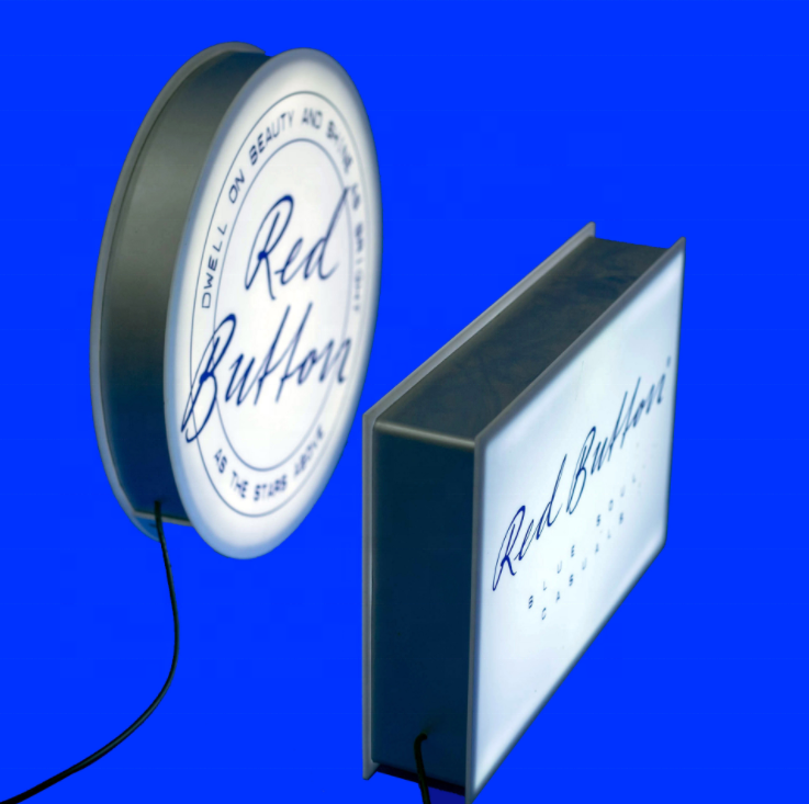 Double-sided luminous light box customize shape color for shop light box energy saving