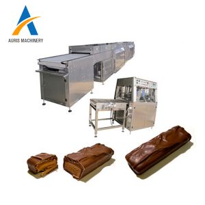 200kg 500kg capacity 200mm Chocolate Tempering Enrobing Machine Cool Tunnel