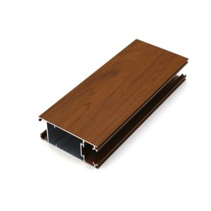 260mm*260mm Aluminum Window Profiles Wood Grain Surface