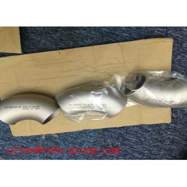 TOBO STEEL Group S/40S (9.53mm) 90 Degree 15Mo3 Mitered Elbow clad with 317L